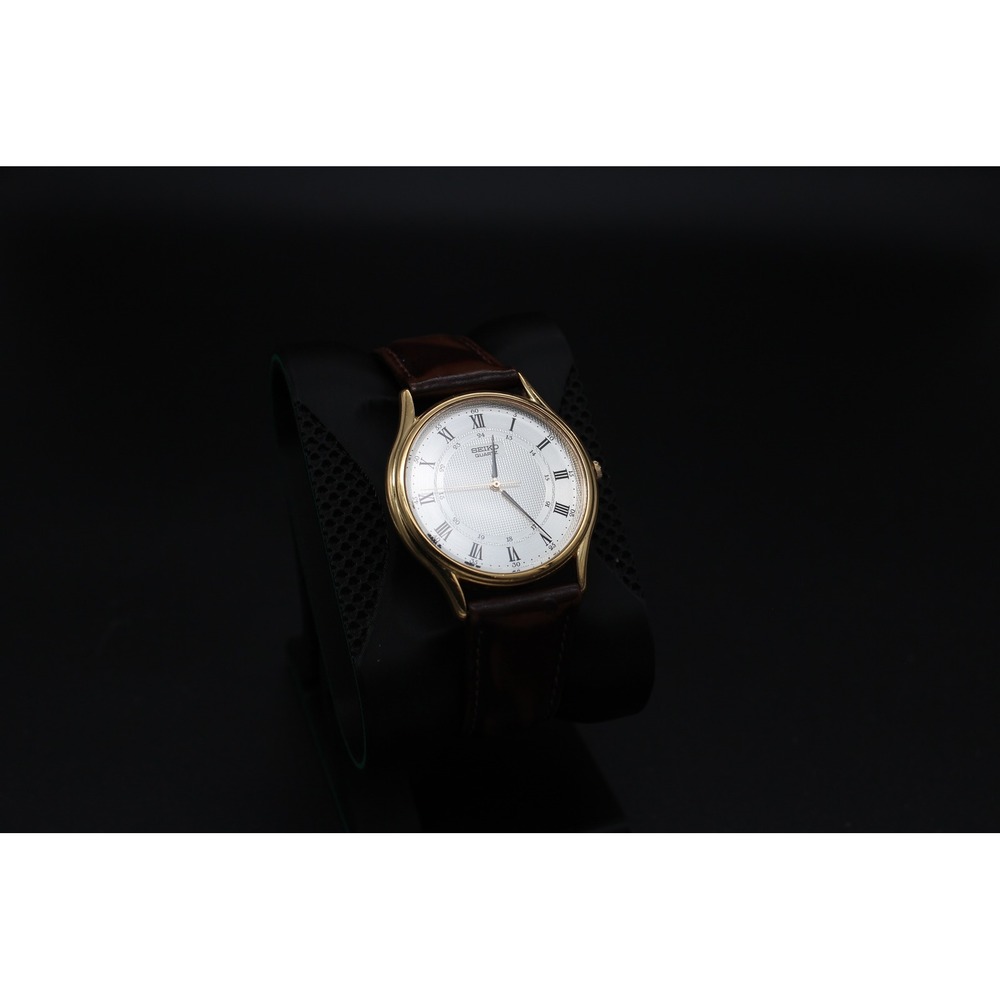 Seiko 5Y31-8A29 Quartz Dress Watch 34mm Roman Dial New Battery Runs - Picture 3 of 3